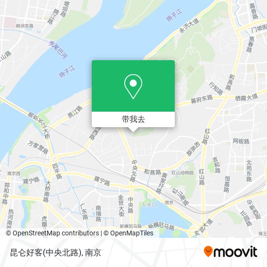 昆仑好客(中央北路)地图