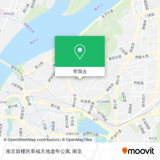 南京鼓楼区幸福天地老年公寓地图