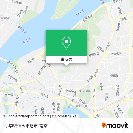 小李诚信水果超市地图