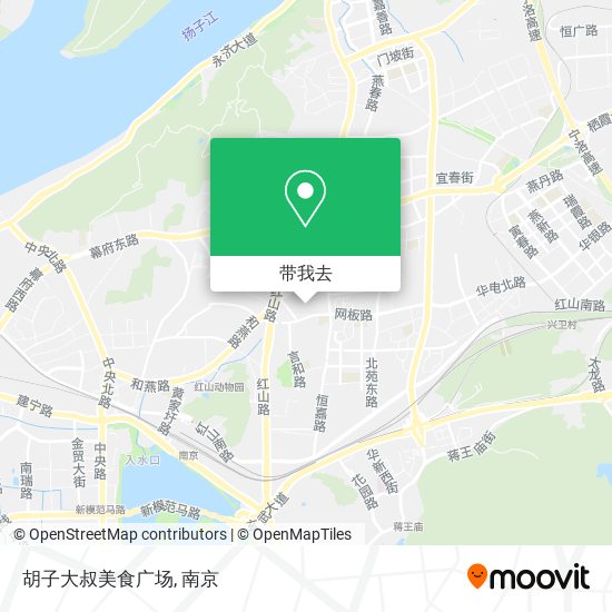 胡子大叔美食广场地图