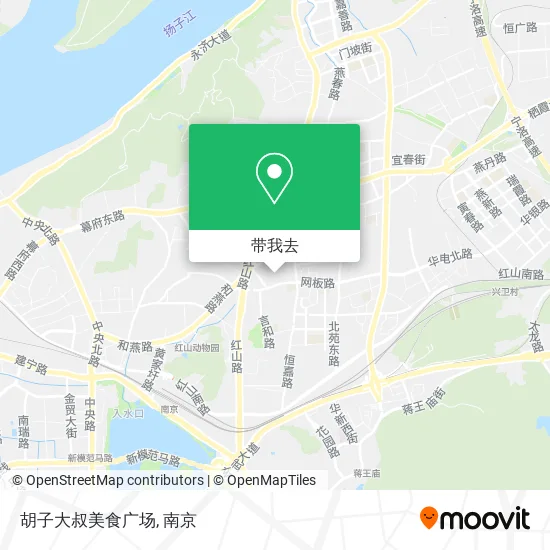 胡子大叔美食广场地图