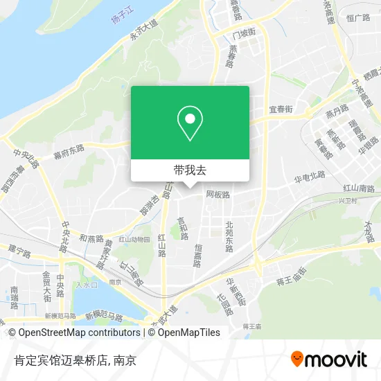 肯定宾馆迈皋桥店地图