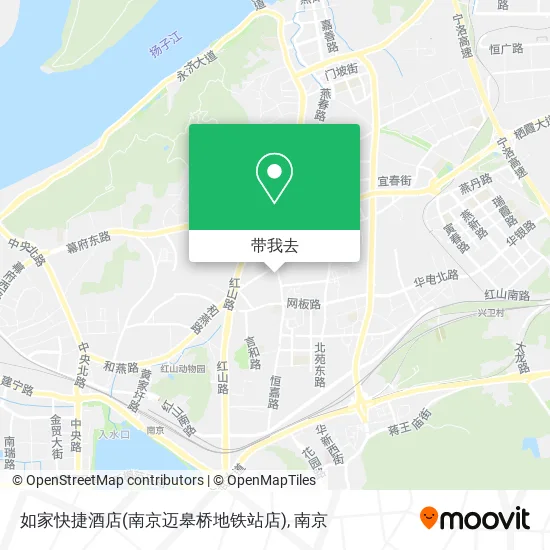 如家快捷酒店(南京迈皋桥地铁站店)地图