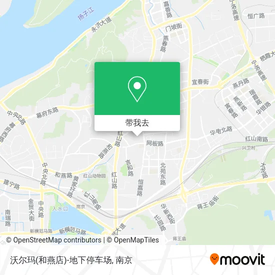 沃尔玛(和燕店)-地下停车场地图