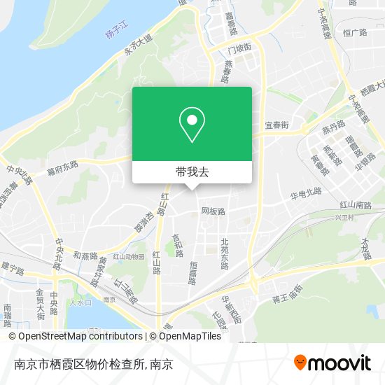 南京市栖霞区物价检查所地图