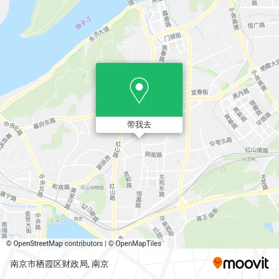 南京市栖霞区财政局地图
