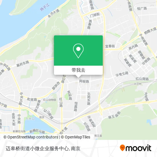 迈皋桥街道小微企业服务中心地图