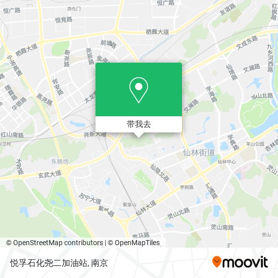 悦孚石化尧二加油站地图