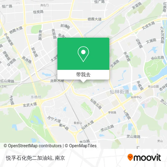 悦孚石化尧二加油站地图