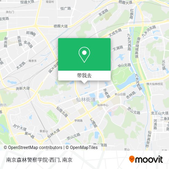 南京森林警察学院-西门地图