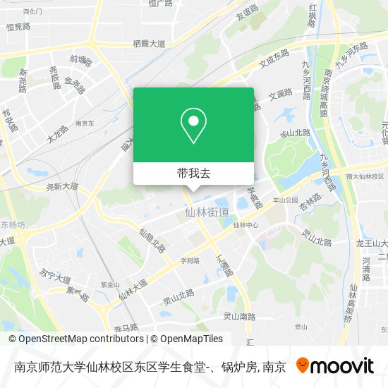 南京师范大学仙林校区东区学生食堂-、锅炉房地图