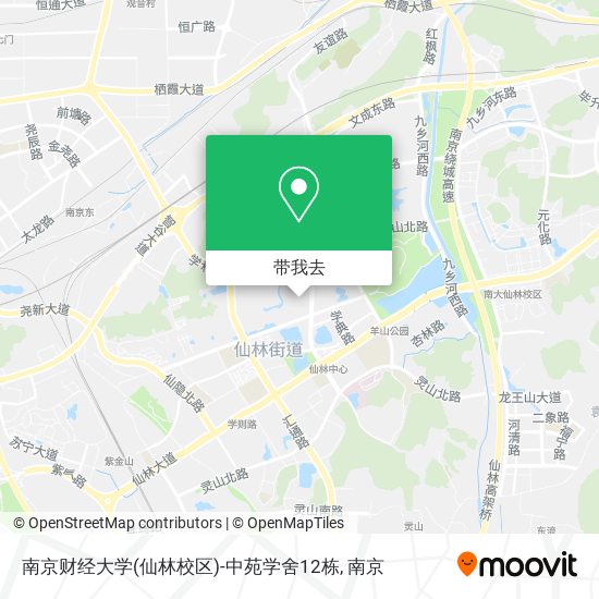 南京财经大学(仙林校区)-中苑学舍12栋地图