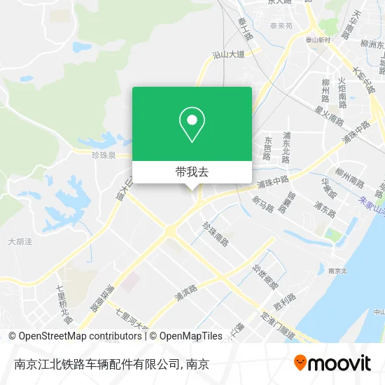 南京江北铁路车辆配件有限公司地图