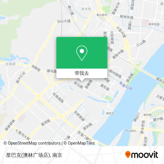 星巴克(澳林广场店)地图