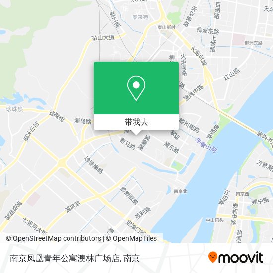 南京凤凰青年公寓澳林广场店地图