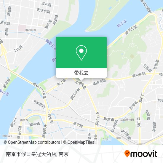 南京市假日皇冠大酒店地图