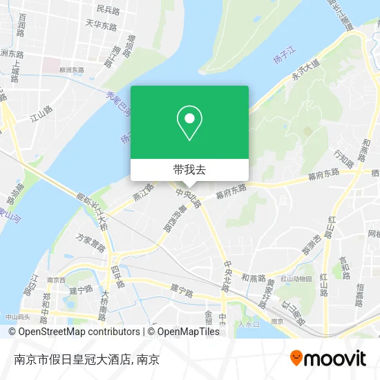 南京市假日皇冠大酒店地图