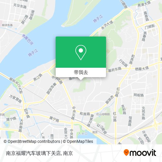 南京福耀汽车玻璃下关店地图