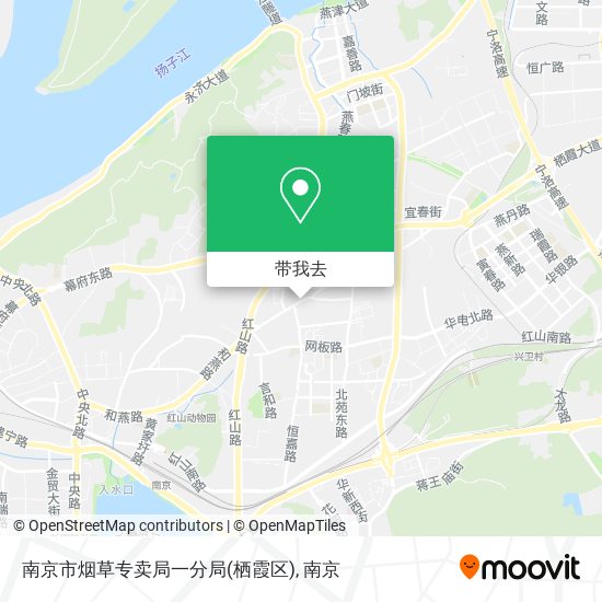 南京市烟草专卖局一分局(栖霞区)地图