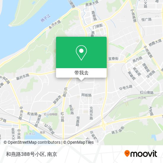 和燕路388号小区地图