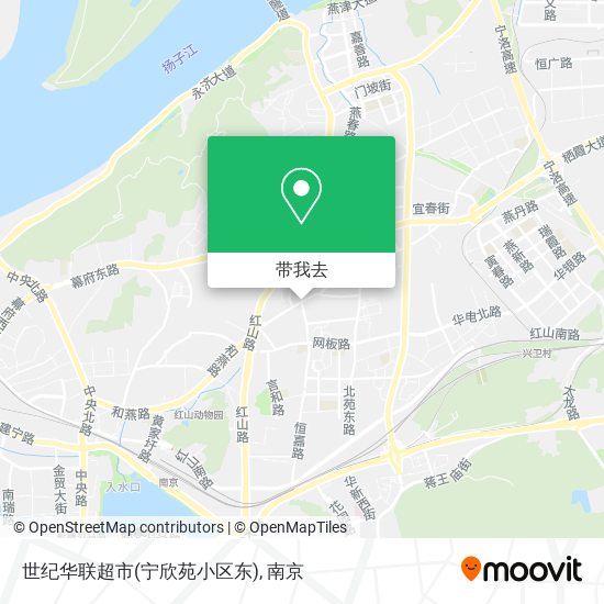 世纪华联超市(宁欣苑小区东)地图