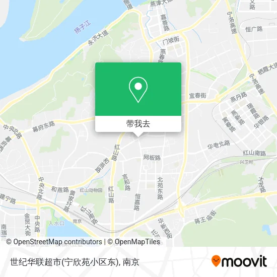 世纪华联超市(宁欣苑小区东)地图