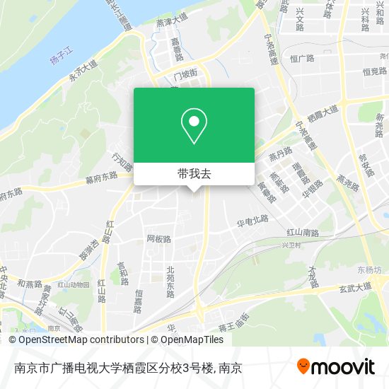 南京市广播电视大学栖霞区分校3号楼地图