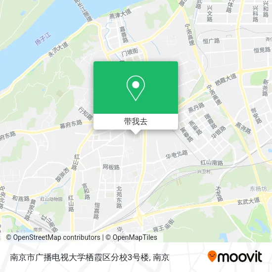 南京市广播电视大学栖霞区分校3号楼地图