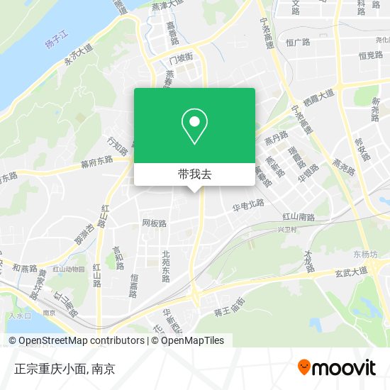 正宗重庆小面地图