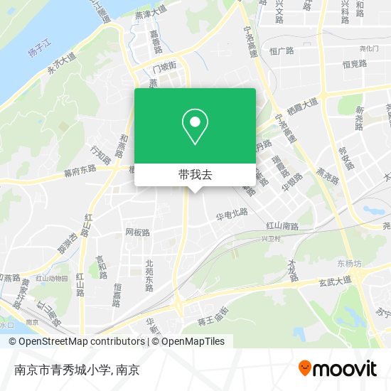 南京市青秀城小学地图