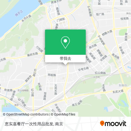 恵实嘉餐厅一次性用品批发地图