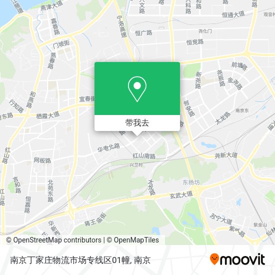 南京丁家庄物流市场专线区01幢地图