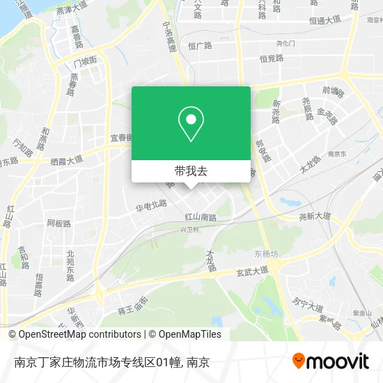 南京丁家庄物流市场专线区01幢地图