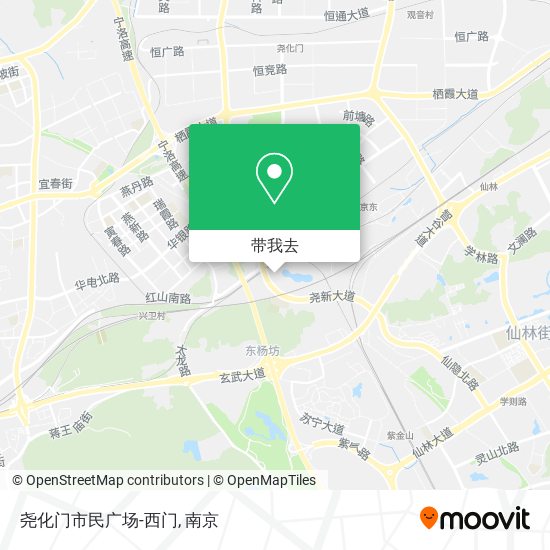 尧化门市民广场-西门地图