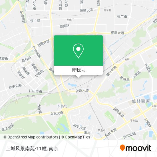上城风景南苑-11幢地图