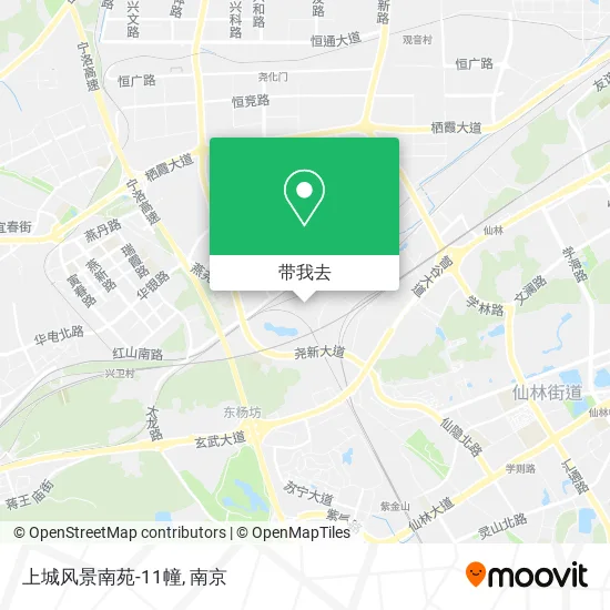 上城风景南苑-11幢地图