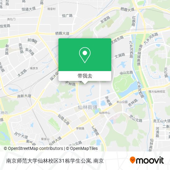 南京师范大学仙林校区31栋学生公寓地图