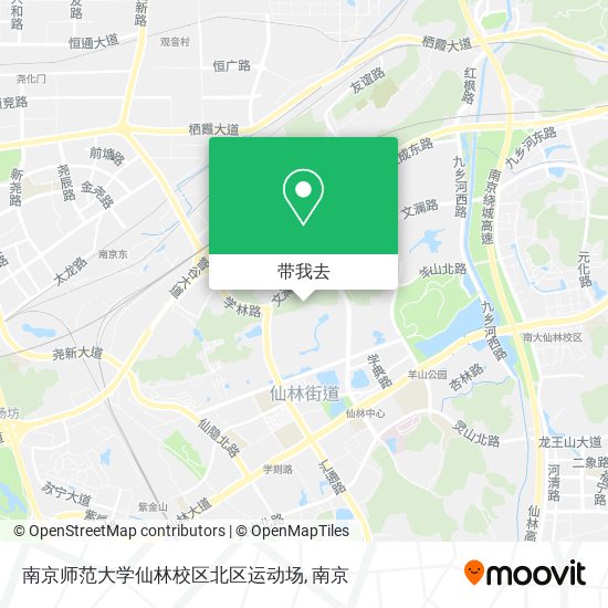 南京师范大学仙林校区北区运动场地图
