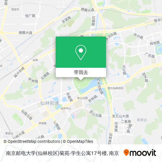 南京邮电大学(仙林校区)菊苑-学生公寓17号楼地图