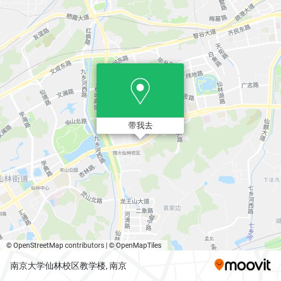 南京大学仙林校区教学楼地图