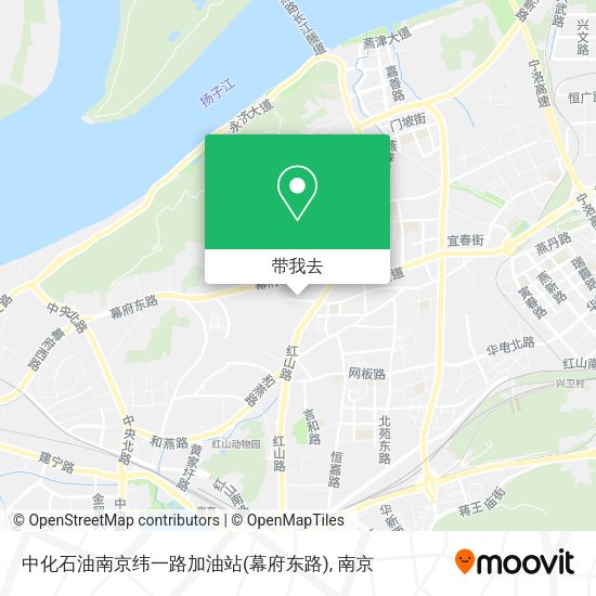 中化石油南京纬一路加油站(幕府东路)地图