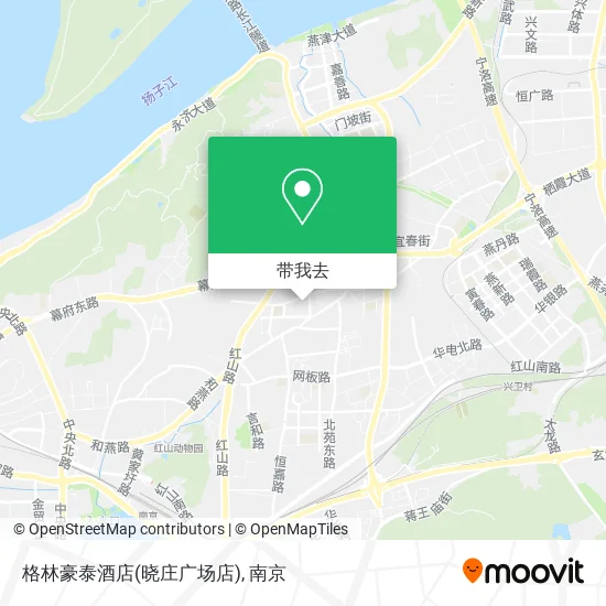 格林豪泰酒店(晓庄广场店)地图