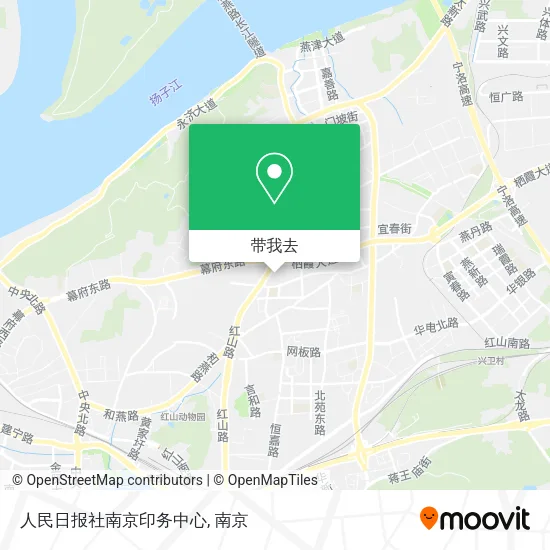 人民日报社南京印务中心地图