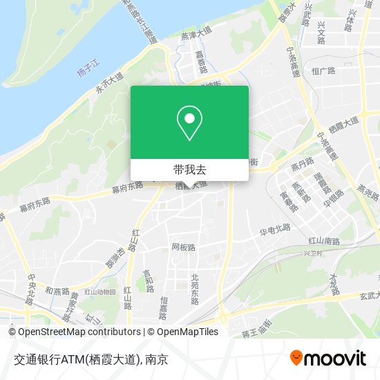 交通银行ATM(栖霞大道)地图