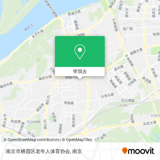 南京市栖霞区老年人体育协会地图