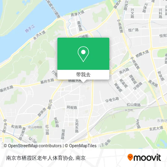 南京市栖霞区老年人体育协会地图