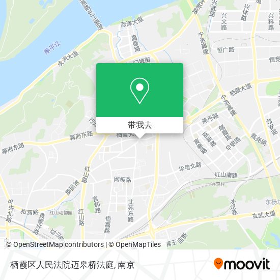 栖霞区人民法院迈皋桥法庭地图