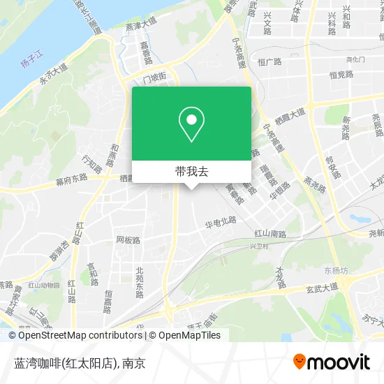 蓝湾咖啡(红太阳店)地图