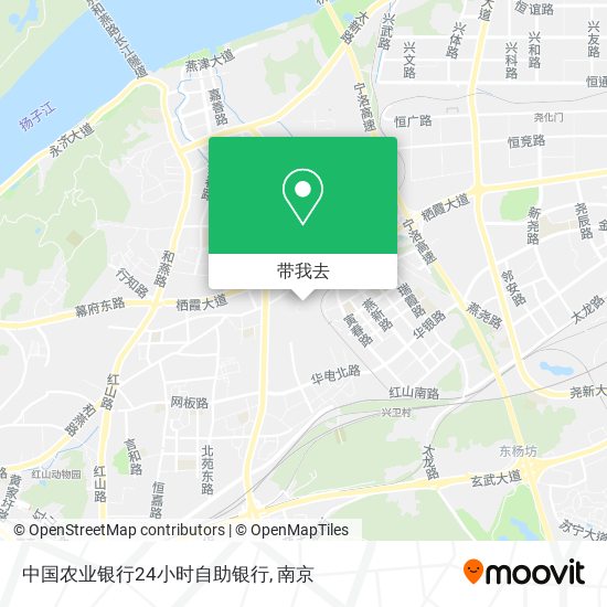中国农业银行24小时自助银行地图