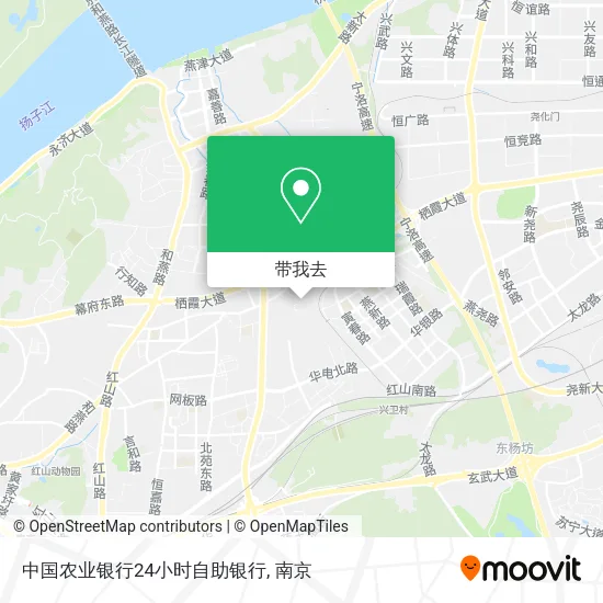 中国农业银行24小时自助银行地图